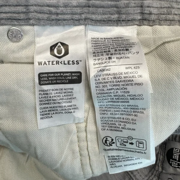 Levi's Silver Tab Corduroy Chino Pants Men's Trousers W38 L32 Grey Loose Straight Rare