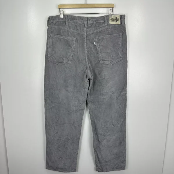 Levi's Silver Tab Corduroy Chino Pants Men's Trousers W38 L32 Grey Loose Straight Rare