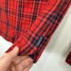 Scotch & Soda Button Up Shirt Men's Small Red Plaid Slim Fit Long Sleeve Casual