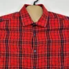 Scotch & Soda Button Up Shirt Men's Small Red Plaid Slim Fit Long Sleeve Casual