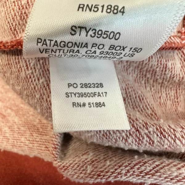 Patagonia Fitz Roy Hoodie Womens Sweatshirt Large Coral Red Lightweight Pullover