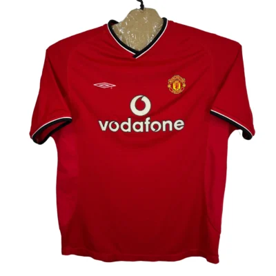 Umbro Manchester United Shirt XL Red 00-02 Adult Jersey Retro #3 Man Utd Vintage
