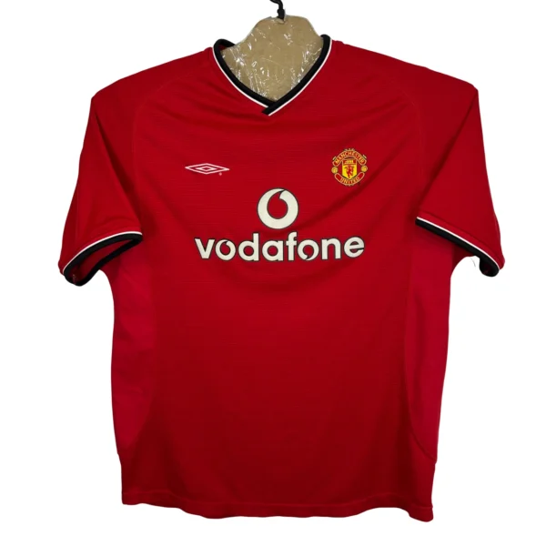 Umbro Manchester United Shirt XL Red 00-02 Adult Jersey Retro #3 Man Utd Vintage