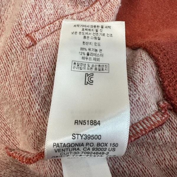 Patagonia Fitz Roy Hoodie Womens Sweatshirt Large Coral Red Lightweight Pullover