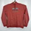 Patagonia Fitz Roy Hoodie Womens Sweatshirt Large Coral Red Lightweight Pullover