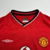 Umbro Manchester United Shirt XL Red 00-02 Adult Jersey Retro #3 Man Utd Vintage