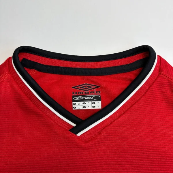 Umbro Manchester United Shirt XL Red 00-02 Adult Jersey Retro #3 Man Utd Vintage