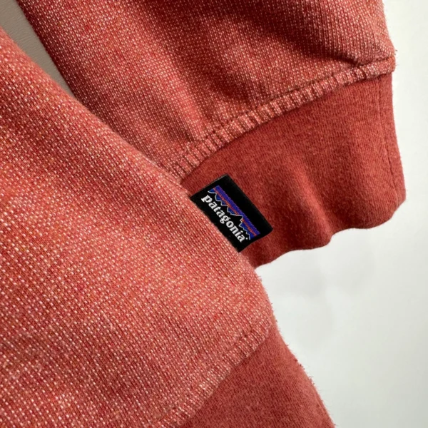 Patagonia Fitz Roy Hoodie Womens Sweatshirt Large Coral Red Lightweight Pullover