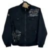 1 Camp David Jacket Men's 2XL Black Full Zip Heavyweight Outdoor Embroidered Y2K