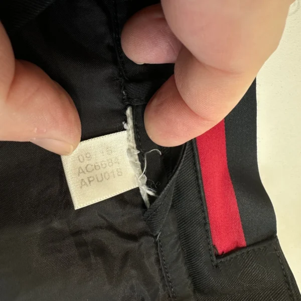 10 Adidas ACM Milan Track Jacket Men's Large Black 15/16 Football Anthem Full Zip