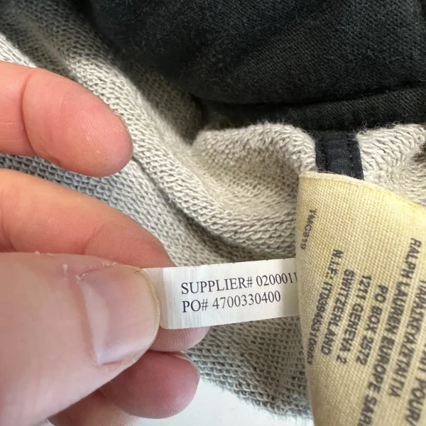 Ralph Lauren Denim & Supply Varsity Jacket Men's Large Grey Snap Bomber Vintage