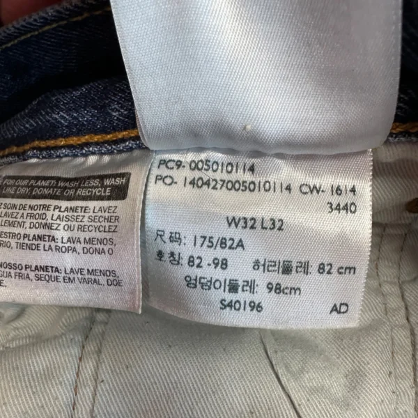 14 Levi's 501 Jeans Men's W32 L29 Blue Denim Regular Straight Button Vintage Y2K