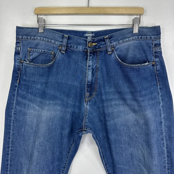 Carhartt WIP Vicious Pant Jeans Men's W36 L32 Blue Denim Regular Straight Vintage