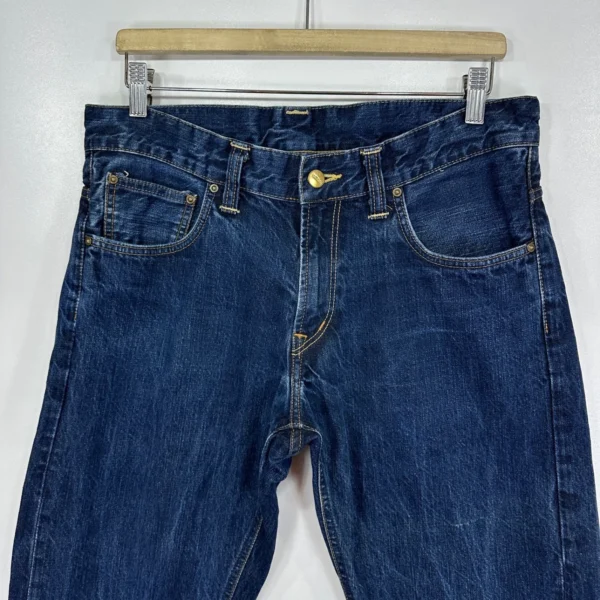 Carhartt Bronco Pant Jeans Men's W32 L33 Blue Denim Regular Straight Durable Y2K