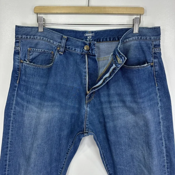 Carhartt WIP Vicious Pant Jeans Men's W36 L32 Blue Denim Regular Straight Vintage