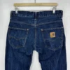 Carhartt Bronco Pant Jeans Men's W32 L33 Blue Denim Regular Straight Durable Y2K