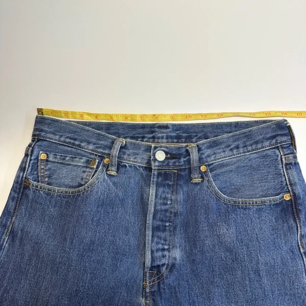 6 Levi's 501 Jeans Men's W32 L29 Blue Denim Regular Straight Button Vintage Y2K