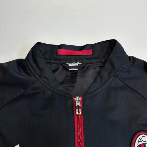 9 Adidas ACM Milan Track Jacket Men's Large Black 15/16 Football Anthem Full Zip