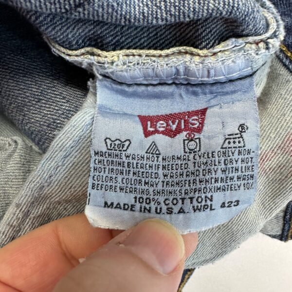 Levi's 501 Big E Selvedge Jeans Men's W38 L31 Blue Denim Regular Fit USA Vintage