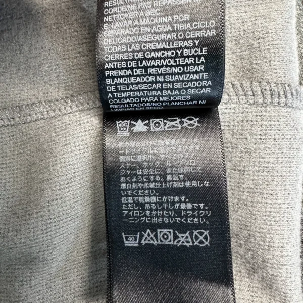 The North Face Sweatshirt Men's Jacket Large Grey Full Zip High Neck Hiking Outdoor