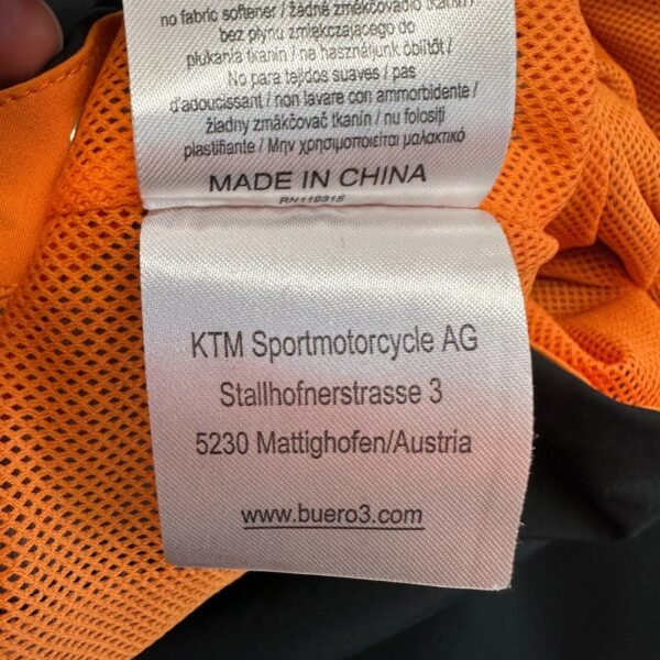 KTM Powerwear Jacket Men's XL Black Lightweight Full Zip Pockets Windbreaker