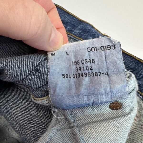 Levi's 501 Big E Selvedge Jeans Men's W38 L31 Blue Denim Regular Fit USA Vintage