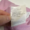 Hugo Boss Formal Dress Shirt Men's 41 16 Pink Striped Long Sleeve Slim Button Up