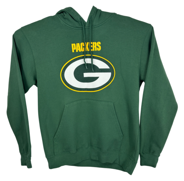 Majestic Green Bay Packers Hoodie Men's Medium Green Sweatshirt Pullover Fleece NFL