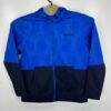 AND1 Men's Hoodie Medium Blue Full Zip Sweatshirt Y2K Basketball Kangaroo Pocket