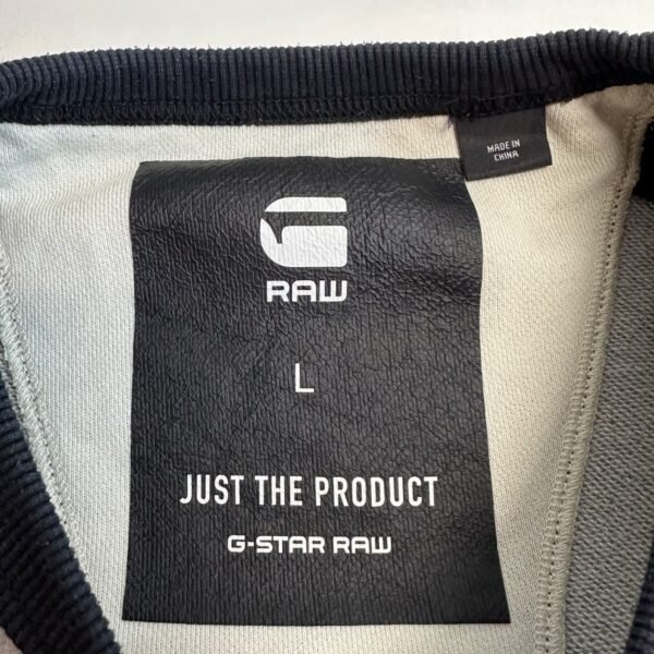 G-Star Malizo Men's Sweatshirt Large Blue Grey Pullover Sweater Crew Neck Y2K