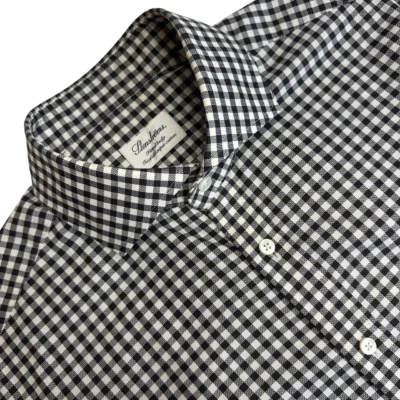 Stenstroms Shirt Men's 16.5 42 Gingham Check Fitted Body Long Sleeve Twofold