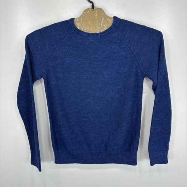 L.L.Bean Men's Sweater Small Blue Knit Jumper Pullover Crew Neck Vintage 510586