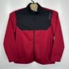 AND1 Track Jacket Men's Large Red Full Zip Basketball Training Top Activewear Y2K
