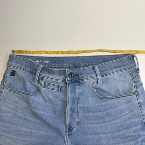 G-Star D-Staq Jeans Men's W32 L31 Blue Stretch Denim Slim Fit Button 5 Pocket