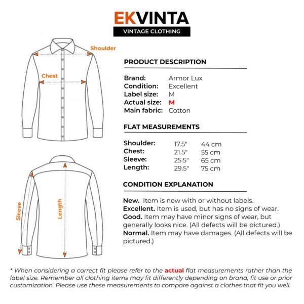 Armor Lux Juz Flannel Shirt Men's Medium Heritage Straight Check Long Sleeve