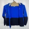 AND1 Men's Hoodie Medium Blue Full Zip Sweatshirt Y2K Basketball Kangaroo Pocket