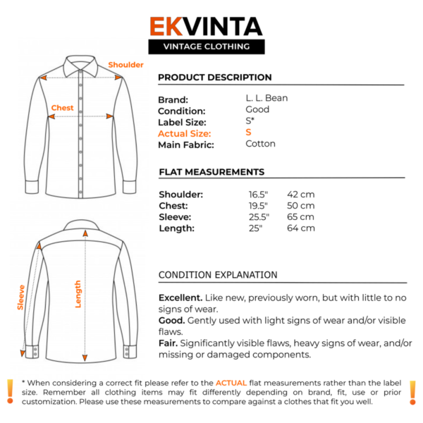 L.L.Bean Men's Sweater Small Blue Knit Jumper Pullover Crew Neck Vintage 510586