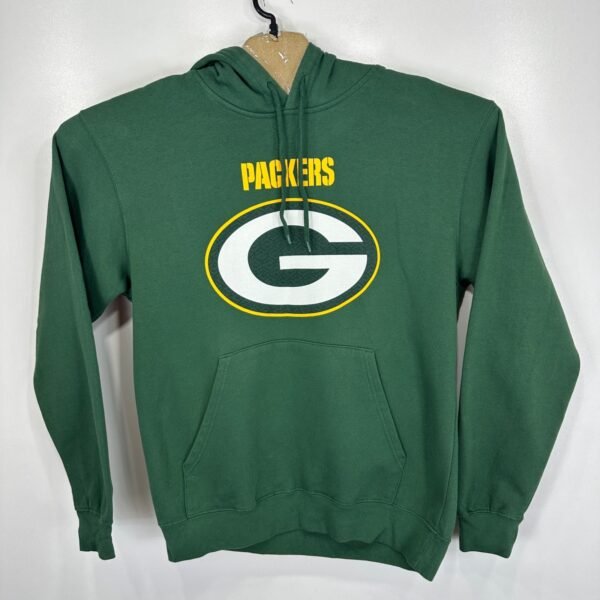 Majestic Green Bay Packers Hoodie Men's Medium Green Sweatshirt Pullover Fleece NFL