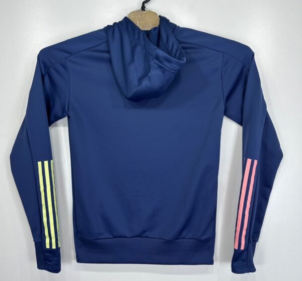 Adidas Arsenal Hoodie Men's Small Blue Sweatshirt Quarter Zip Training Top 20/21