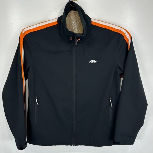 KTM Powerwear Jacket Men's XL Black Lightweight Full Zip Pockets Windbreaker