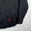 Absolute Rebellion Shirt Men's XL Black Slim Embroidered Polo Italy Long Sleeve
