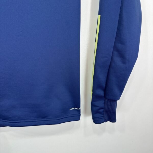 Adidas Arsenal Hoodie Men's Small Blue Sweatshirt Quarter Zip Training Top 20/21