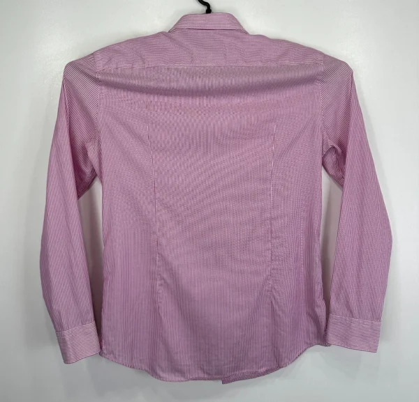 Hugo Boss Formal Dress Shirt Men's 41 16 Pink Striped Long Sleeve Slim Button Up