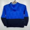 AND1 Men's Hoodie Medium Blue Full Zip Sweatshirt Y2K Basketball Kangaroo Pocket