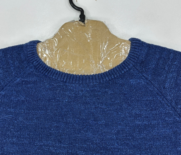 L.L.Bean Men's Sweater Small Blue Knit Jumper Pullover Crew Neck Vintage 510586