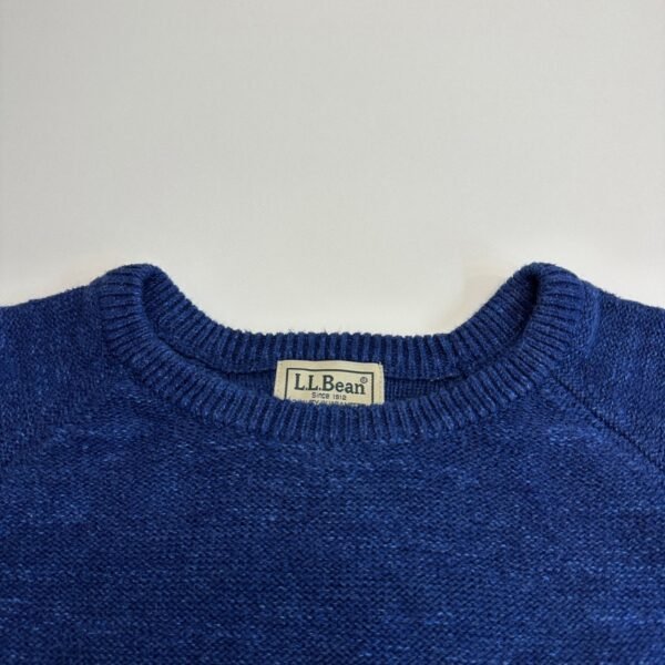 L.L.Bean Men's Sweater Small Blue Knit Jumper Pullover Crew Neck Vintage 510586