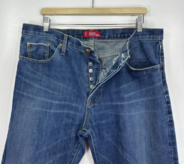 Levi's 501 Big E Selvedge Jeans Men's W38 L31 Blue Denim Regular Fit USA Vintage