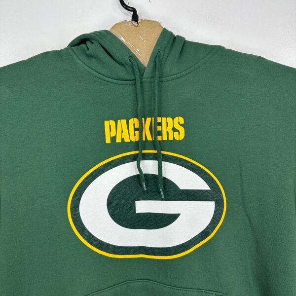 Majestic Green Bay Packers Hoodie Men's Medium Green Sweatshirt Pullover Fleece NFL
