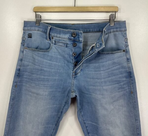 G-Star D-Staq Jeans Men's W32 L31 Blue Stretch Denim Slim Fit Button 5 Pocket