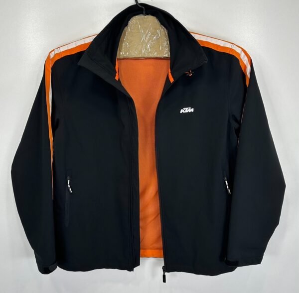 KTM Powerwear Jacket Men's XL Black Lightweight Full Zip Pockets Windbreaker